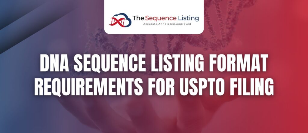 DNA Sequence Listing USPTO