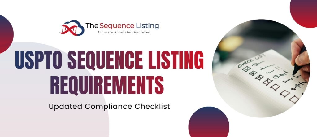 USPTO sequence listing compliance