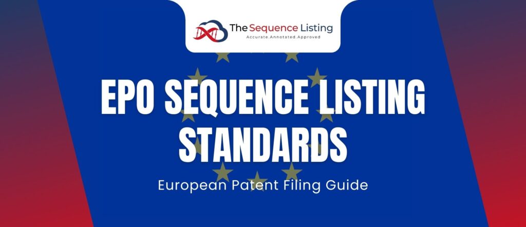 EPO Sequence Listing Standards