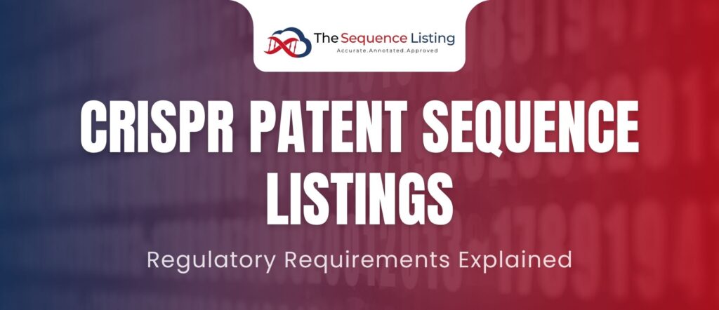 CRISPR Sequence Listing Requirements