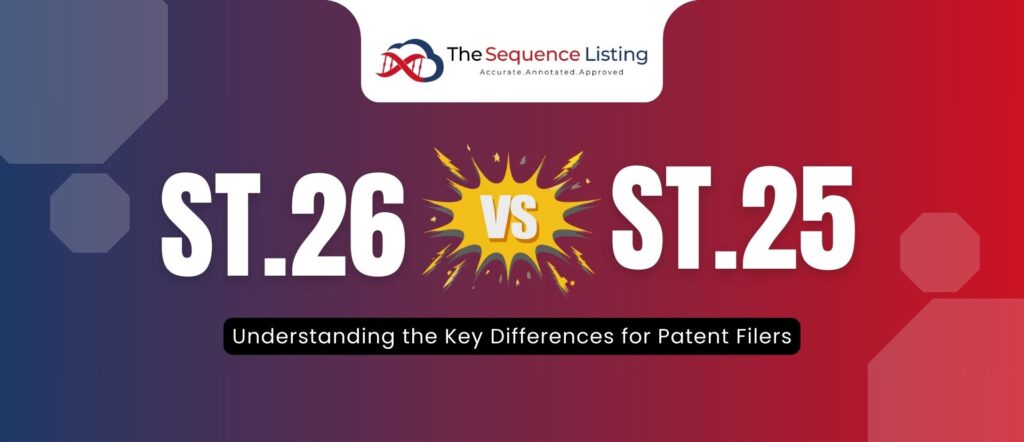 ST.26 ST.25 comparison