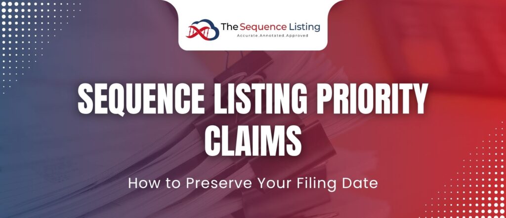 Sequence Listing Priority Claim