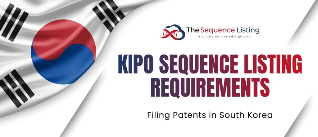 KIPO Sequence Listing Requirements