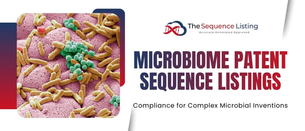 Microbiome Patent Sequence Listing