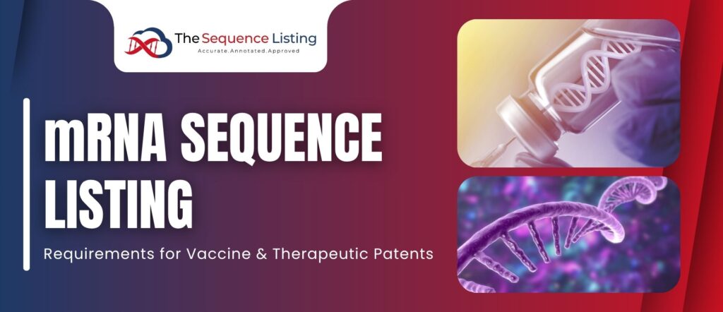 mRNA Sequence Listing Patent