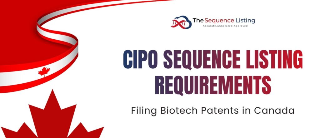 CIPO Sequence Listing Requirements