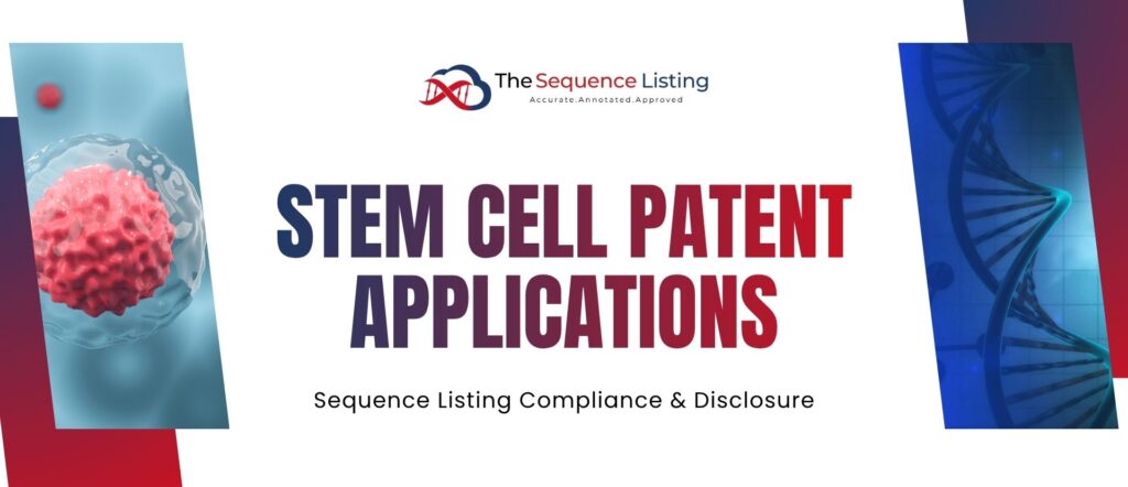 Stem Cell Patent Sequence Listing